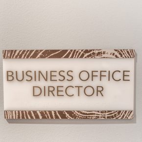 Business Office signage