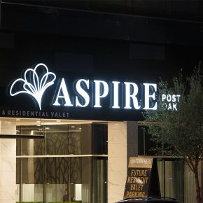 Exterior Signage Aspire post oak